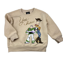 Load image into Gallery viewer, Unisex Disney, Toy Story and Woody cotton blend fleece lined sweater, GUC, size 3,  