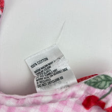 Load image into Gallery viewer, Girls Anko, check cotton ruffle top, embroidered, cherries, FUC, size 3,  