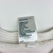 Load image into Gallery viewer, Unisex Anko, cream knit cotton pointelle cardigan, GUC, size 3,  