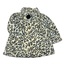 Load image into Gallery viewer, Girls Blue Sky, faux fur jacket, leopard print, GUC, size 2,  