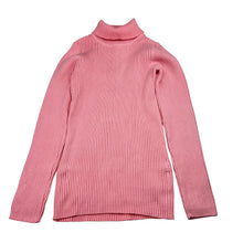 Load image into Gallery viewer, Girls Target, pink cotton blend ribbed long sleeve skivvy, GUC, size 7,  