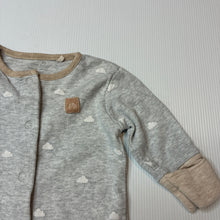 Load image into Gallery viewer, Unisex Next, grey cotton coverall, cloud, EUC, size 000,  