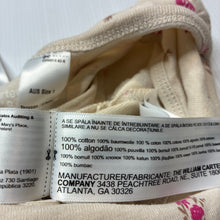 Load image into Gallery viewer, Girls Carter's, beige cotton floral bodysuit, EUC, size 1,  