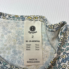 Load image into Gallery viewer, Girls Dymples, stretch cotton top, EUC, size 2,  