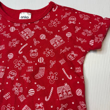 Load image into Gallery viewer, Unisex Anko, Christmas cotton romper, gingerbread man, EUC, size 00,  