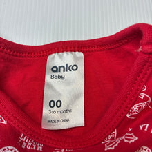 Load image into Gallery viewer, Unisex Anko, Christmas cotton romper, gingerbread man, EUC, size 00,  
