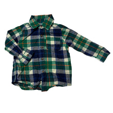 Load image into Gallery viewer, Unisex Carter's, check flannel cotton long sleeve shirt, EUC, size 1,  