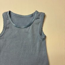 Load image into Gallery viewer, Unisex Big Softies, blue cotton singlet, GUC, size 00,  