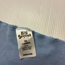 Load image into Gallery viewer, Unisex Big Softies, blue cotton singlet, GUC, size 00,  