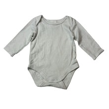 Load image into Gallery viewer, Unisex Baby Berry, white cotton long sleeve bodysuit, GUC, size 00,  