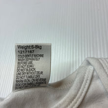 Load image into Gallery viewer, Unisex Baby Berry, white cotton long sleeve bodysuit, GUC, size 00,  