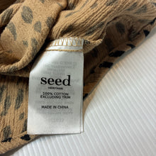 Load image into Gallery viewer, Girls Seed, animal print cotton ruffle top, GUC, size 3,  