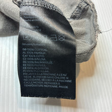 Load image into Gallery viewer, Girls H&amp;M, grey cotton floral ruffle long sleeve t-shirt, GUC, size 2,  