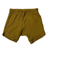 Load image into Gallery viewer, Unisex Baby Baby, mustard cotton waffle shorts, elasticated, GUC, size 1,  
