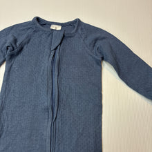 Load image into Gallery viewer, Unisex Target, blue organic cotton zip coverall, GUC, size 00,  