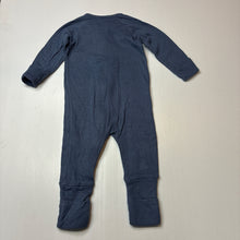 Load image into Gallery viewer, Unisex Target, blue organic cotton zip coverall, GUC, size 00,  