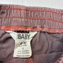 Load image into Gallery viewer, Girls Cotton On Baby, mauve cotton shorts, elasticated, wash fade, FUC, size 0,  