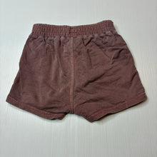 Load image into Gallery viewer, Girls Cotton On Baby, mauve cotton shorts, elasticated, wash fade, FUC, size 0,  