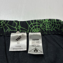 Load image into Gallery viewer, Boys Tilt, cotton pyjama shorts, spiderweb, GUC, size 10,  