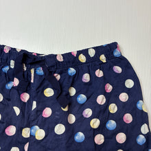Load image into Gallery viewer, Girls Peter Alexander, polka dot cotton ruffle pyjama shorts, FUC, size 12,  