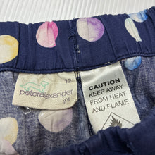 Load image into Gallery viewer, Girls Peter Alexander, polka dot cotton ruffle pyjama shorts, FUC, size 12,  