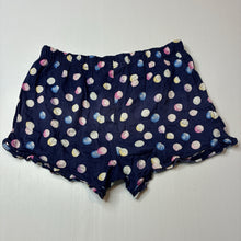 Load image into Gallery viewer, Girls Peter Alexander, polka dot cotton ruffle pyjama shorts, FUC, size 12,  