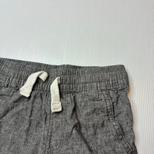 Load image into Gallery viewer, Boys Target, grey linen blend shorts, elasticated, GUC, size 3,  