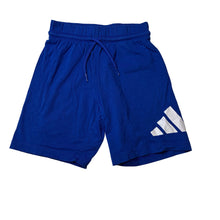 Load image into Gallery viewer, Unisex Adidas, blue cotton shorts, elasticated, EUC, size 5-6,  