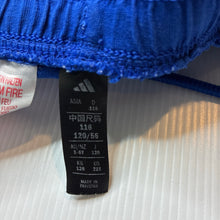 Load image into Gallery viewer, Unisex Adidas, blue cotton shorts, elasticated, EUC, size 5-6,  