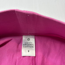Load image into Gallery viewer, Girls Target, pink stretch organic cotton bike shorts, elasticated, GUC, size 9,  