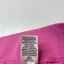 Load image into Gallery viewer, Girls Target, pink stretch organic cotton bike shorts, elasticated, GUC, size 9,  