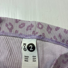 Load image into Gallery viewer, Girls KID, stretch cotton ribbed bike shorts, elasticated, GUC, size 2,  