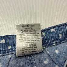 Load image into Gallery viewer, Girls Sprout, chambray cotton ruffle shorts, elasticated, heart, GUC, size 2,  