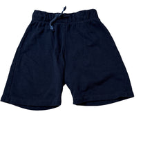 Load image into Gallery viewer, Unisex H&amp;M, navy cotton blend shorts, elasticated, GUC, size 9,  