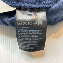 Load image into Gallery viewer, Unisex H&amp;M, navy cotton blend shorts, elasticated, GUC, size 9,  