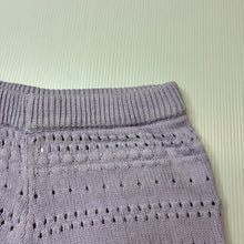 Load image into Gallery viewer, Girls Anko, purple cotton pointelle shorts, EUC, size 2,  