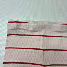 Load image into Gallery viewer, Girls Anko, striped stretch cotton ribbed bike shorts, elasticated, GUC, size 2,  