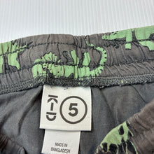 Load image into Gallery viewer, Unisex KID, organic cotton shorts, elasticated, dinosaur, wash fade, FUC, size 5,  