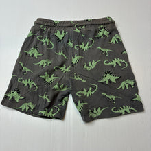 Load image into Gallery viewer, Unisex KID, organic cotton shorts, elasticated, dinosaur, wash fade, FUC, size 5,  