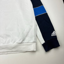 Load image into Gallery viewer, Unisex Adidas, cotton blend fleece lined sweater, light marks front, FUC, size 12,  