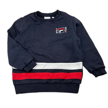 Load image into Gallery viewer, Unisex FILA, navy sweater, embroidered, wash fade, FUC, size 5,  