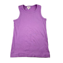 Load image into Gallery viewer, Girls Seed, purple stretch cotton ribbed singlet, GUC, size 8,  
