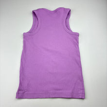 Load image into Gallery viewer, Girls Seed, purple stretch cotton ribbed singlet, GUC, size 8,  