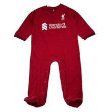 Load image into Gallery viewer, Unisex Liverpool F.C., Liverpool Football Club red cotton coverall, EUC, size 0,  