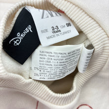 Load image into Gallery viewer, Girls Disney, Minnie Mouse cotton blend fleece lined dress, EUC, size 2-3, L: 48cm