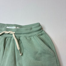 Load image into Gallery viewer, Unisex LEIGH TUCKER willow, cotton blend fleece lined shorts, elasticated, EUC, size 5-6,  
