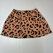 Load image into Gallery viewer, Girls Munster, cotton fleece lined skirt, elasticated, animal print, GUC, size 12,  