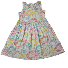 Load image into Gallery viewer, Girls H&amp;M, cotton dress, abstract paint splatter, GUC, size 9-10, L: 66cm
