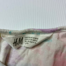 Load image into Gallery viewer, Girls H&amp;M, cotton dress, abstract paint splatter, GUC, size 9-10, L: 66cm