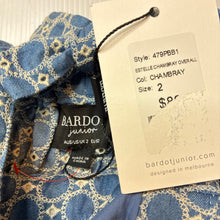 Load image into Gallery viewer, Girls Bardot Junior, viscose blend broderie overalls, NEW, size 2,  